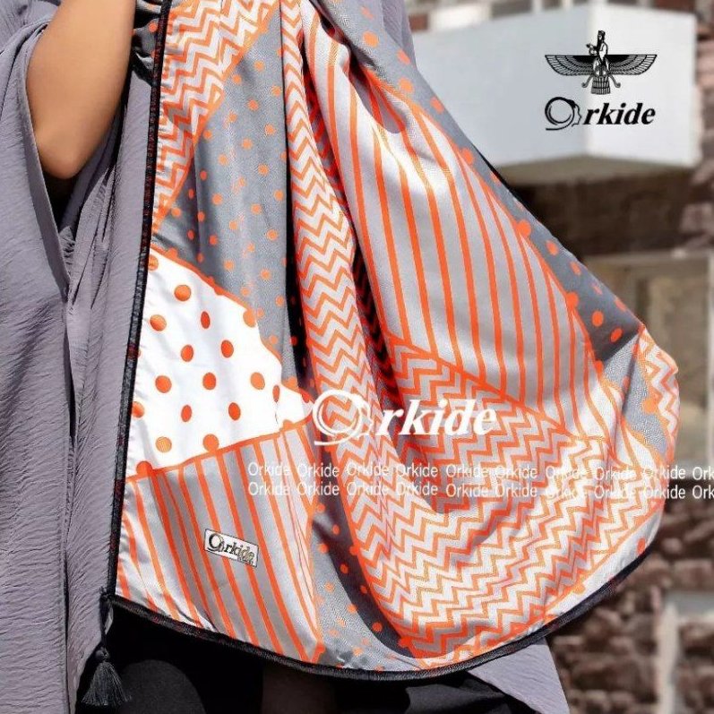 شال نخ ابریشم گارزا Fashion دورگان منگوله دار