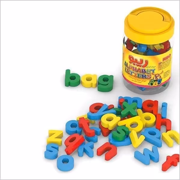 بازی فکری حروف الفبای پلاستیکی انگلیسی ریبو 
