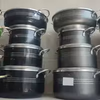 سرویس 7 پارچه قابلمه و تابه لب پیچ برند پاراب