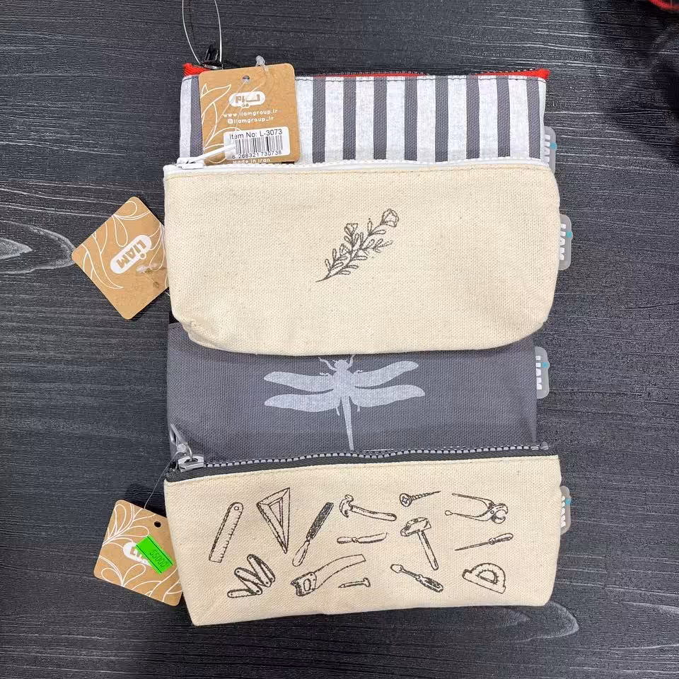 جامدادی متقالی سایز کوچک از برند لیام تک زیپ