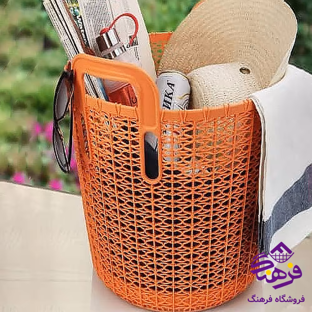 سبد رخت بزرگ آلتینا طرح روشا هوم کت