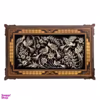 قاب قلمزنی خاتم کاری نفیس ابعاد 102×62 سانتی متر