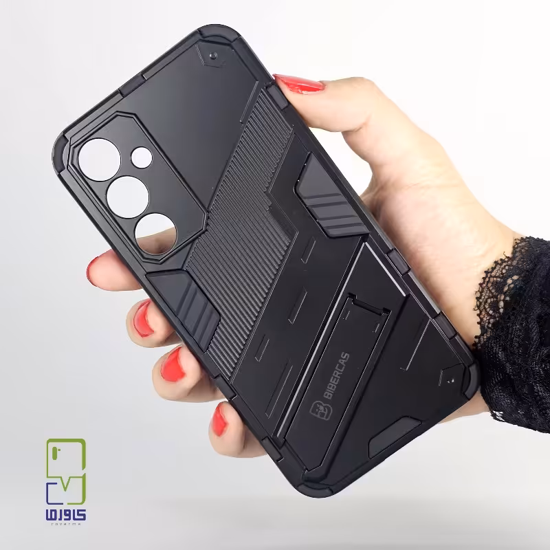 کاور استند دار پانک مشکی| Samsung S23 FE