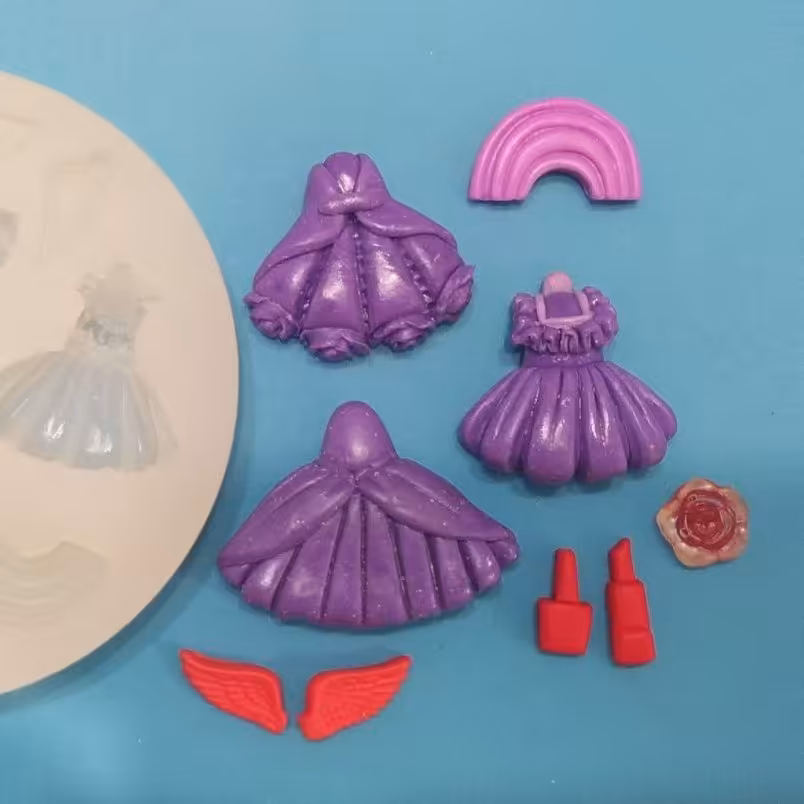 قالب سیلیکونی لباس پرنسسی 3 مدل  