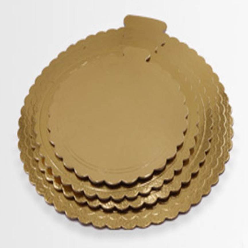 صفحه زیرکیکی گرد مقوایی متالایز قطر 32 سانت