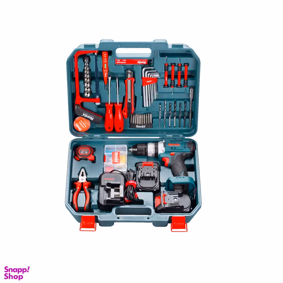 ست دریل چکشی رونیکس مدل RS-8620 مجموعه 53 عددی