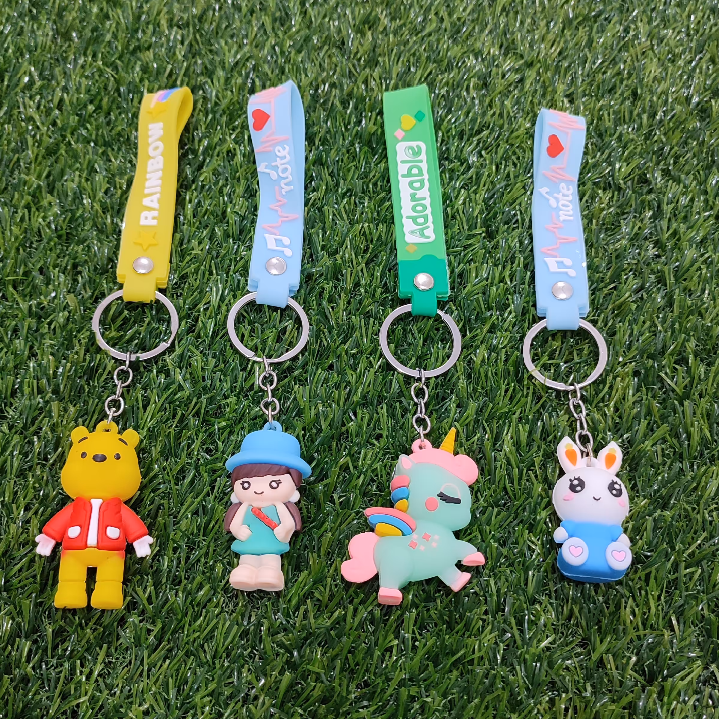 جاکلیدی فانتزی سیلیکونی ـــ سرکلیدی یا جا سویچی آویز کیف و کوله سیلیکونی ضد آب (جوجه شاپ )