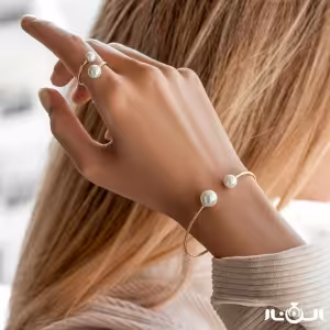 ست بنگل مرواریدی و انگشتر