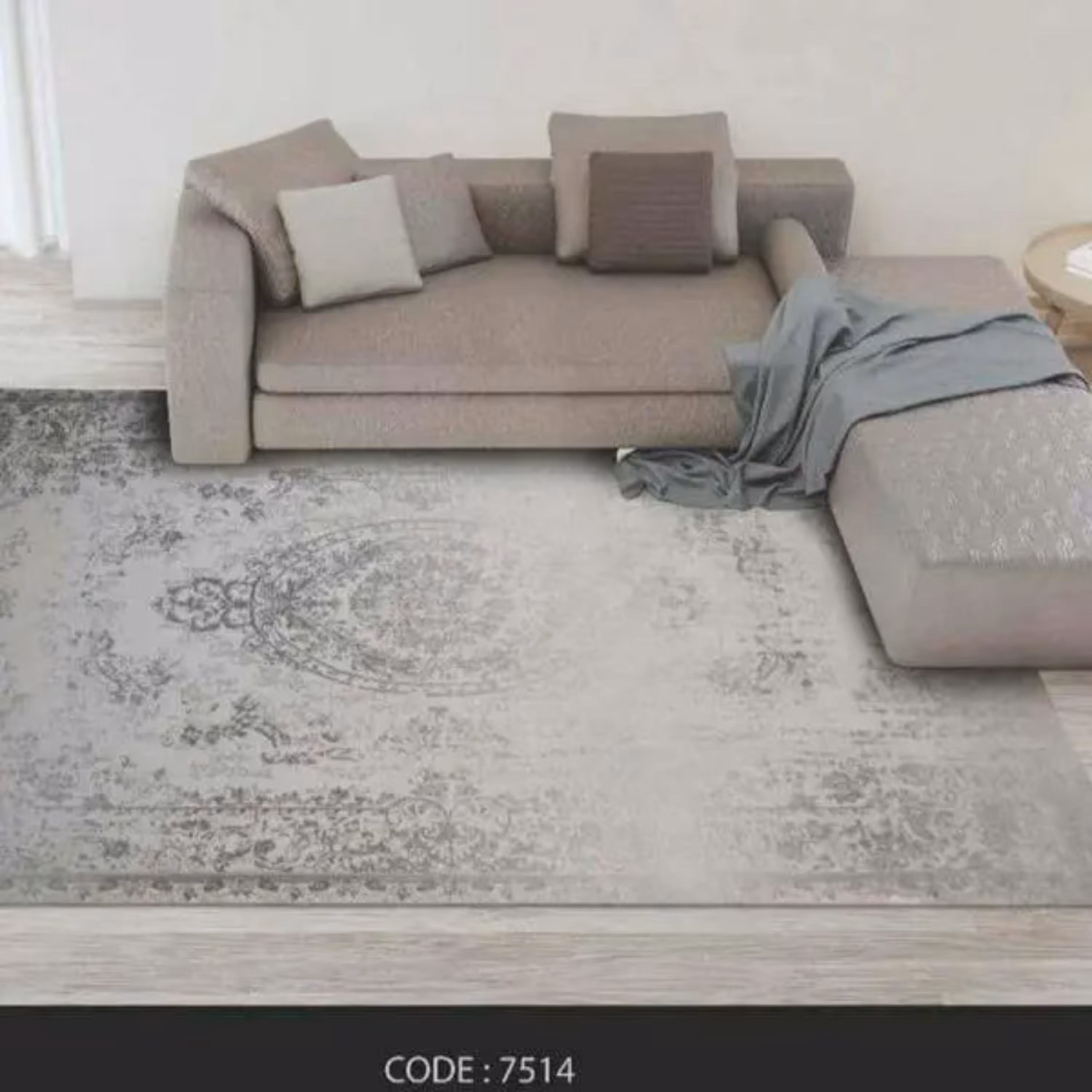 روفرشی کشدار راشل مخمل- طرح 7514در ابعاد12 متری