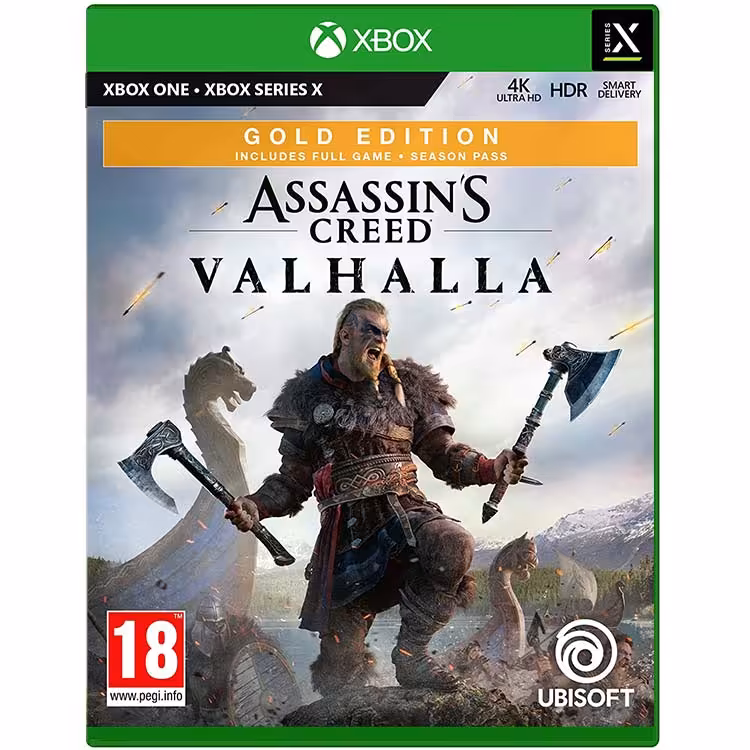 دیسک بازی Assassin’s Creed Valhalla نسخه Gold Edition برای Xbox Series X