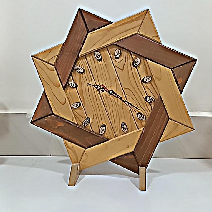 ساعت دیواری چوبی