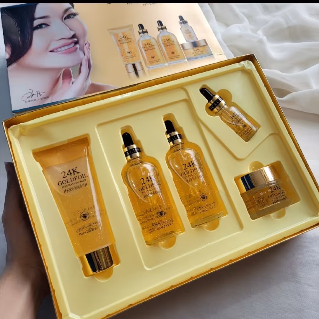 پک 5 تکه مراقبت پوستی طلا ایمجز