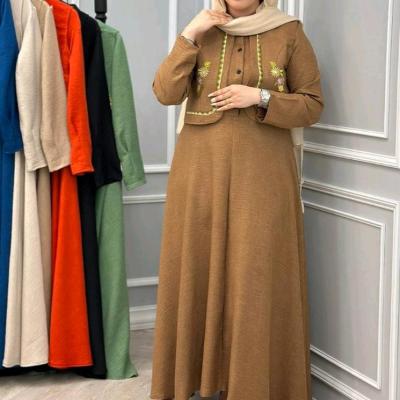 دوتیکه بلند گلدوزی شده زنانه
