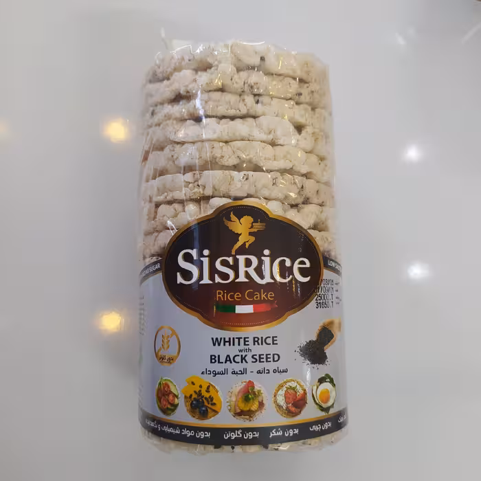 رایس کیک با طعم سیاه دانه