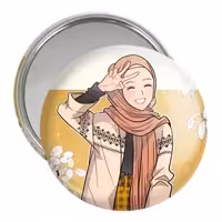 آینه جیبی خندالو مدل دخترانه باحجاب کد 25998