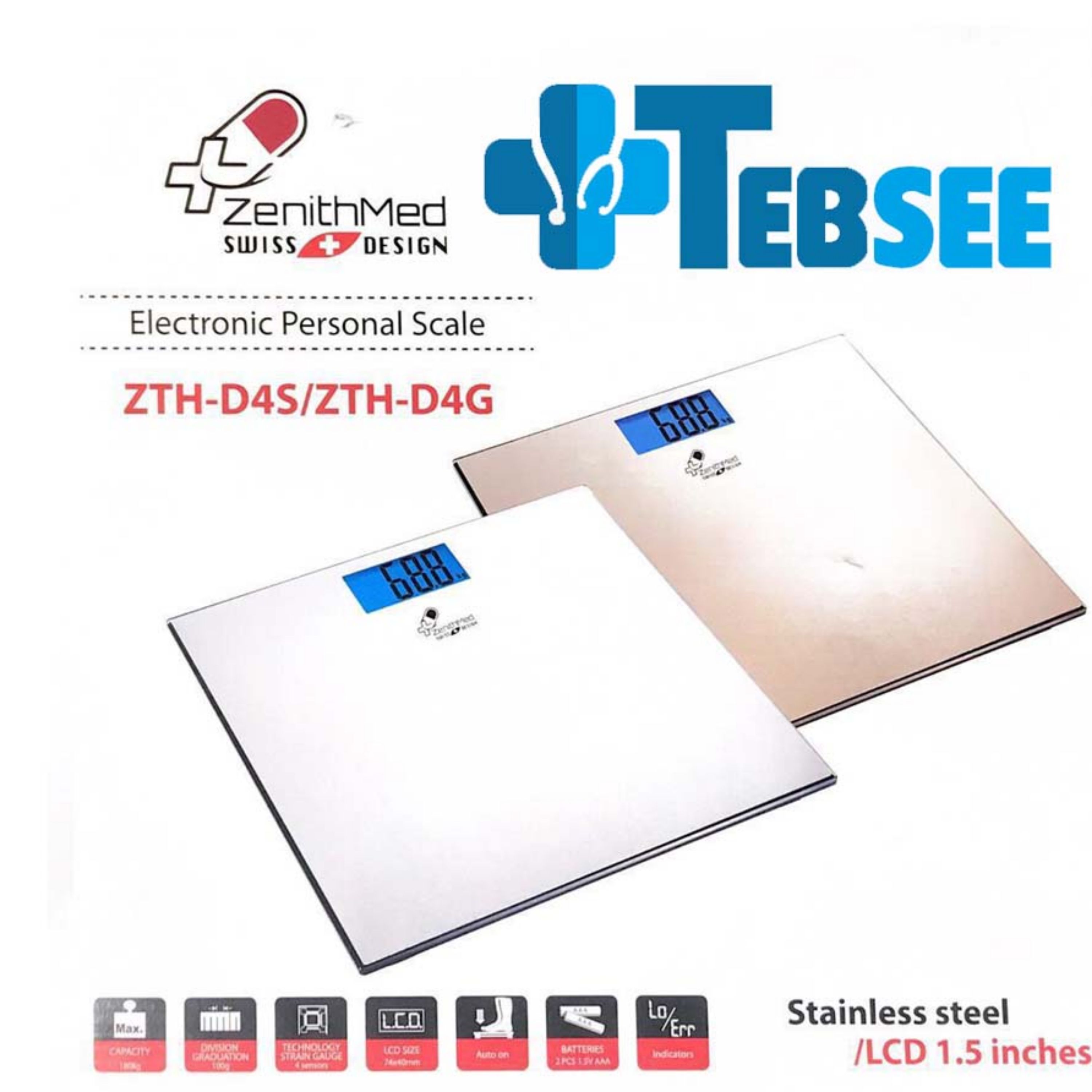 ترازو دیجیتال زنیت مد   zenitmed D4G(سیلور)