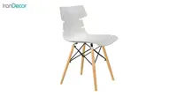 صندلی پایه ایفلی چوبی مدل مرجان کد M500