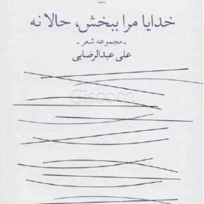 کتاب خدایا مرا ببخش حالا نه مجموعه شعر