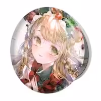 آینه جیبی خندالو طرح دختر انیمه ای مدل تاشو کد 18110