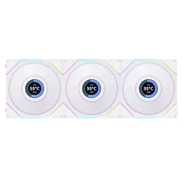 فن کیس لیان لی مدل UNI FAN TL LCD Reverse 120 White
