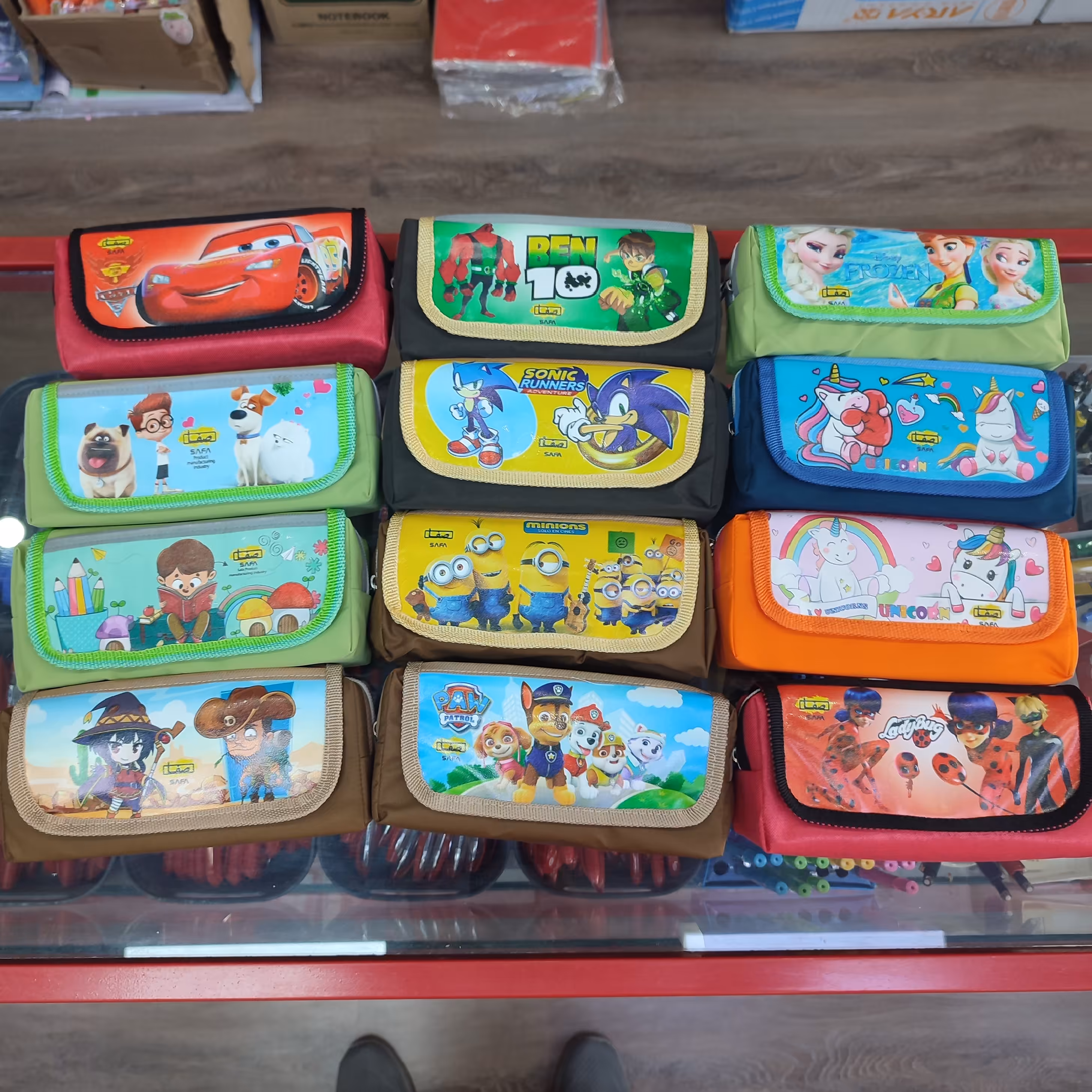 جامدادی پارچه ای دو زیپ فانتزی 