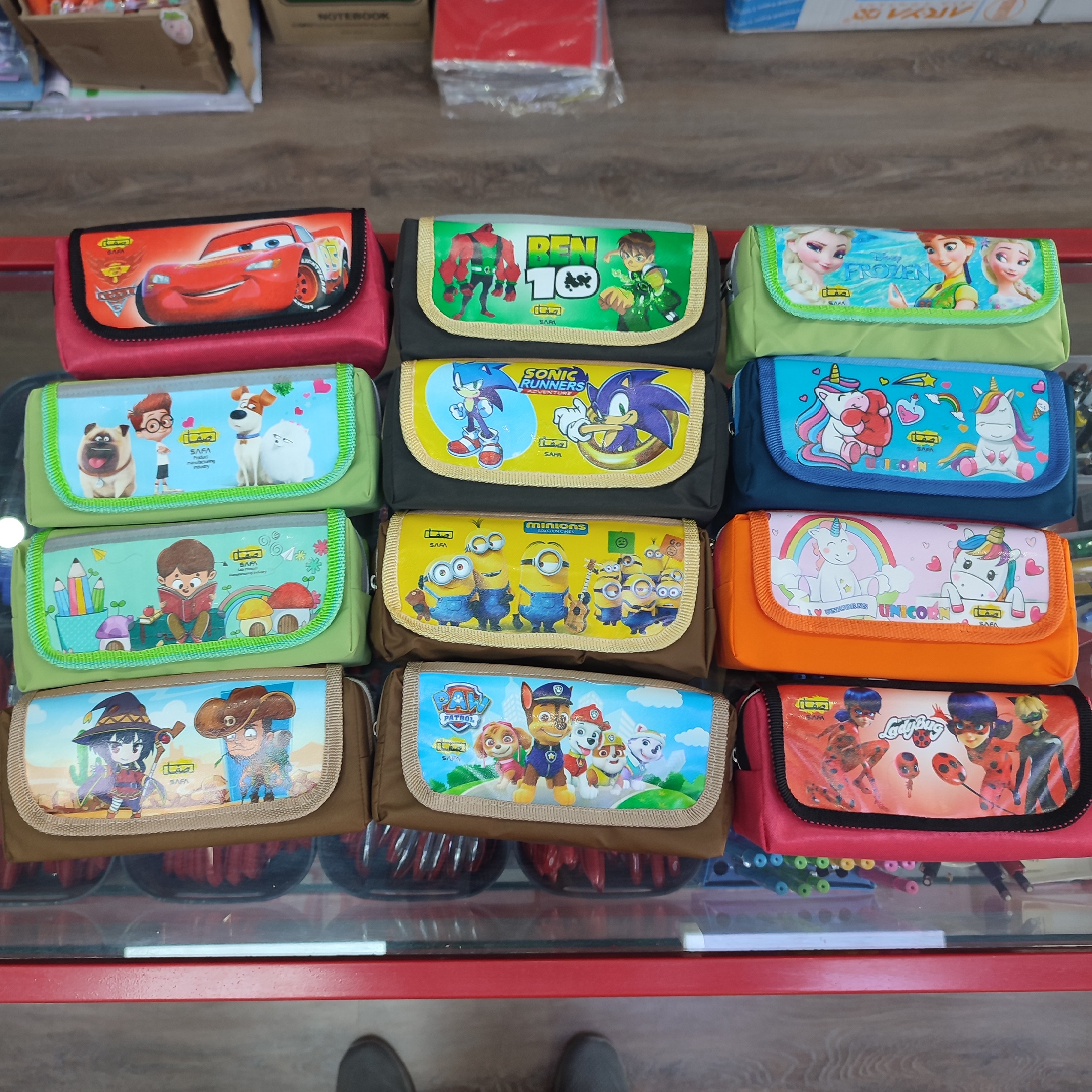 جامدادی پارچه ای دو زیپ فانتزی 