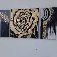 تابلو نقاشی گل رز
