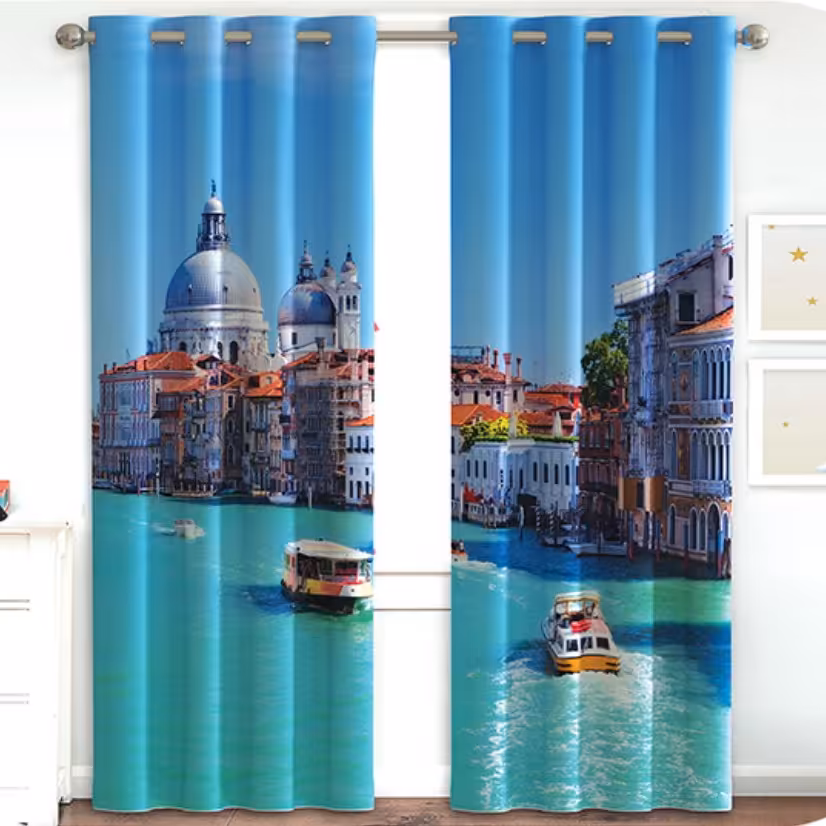 پرده چاپی  پانچ  طرح   نقاشی و منظره  کد662