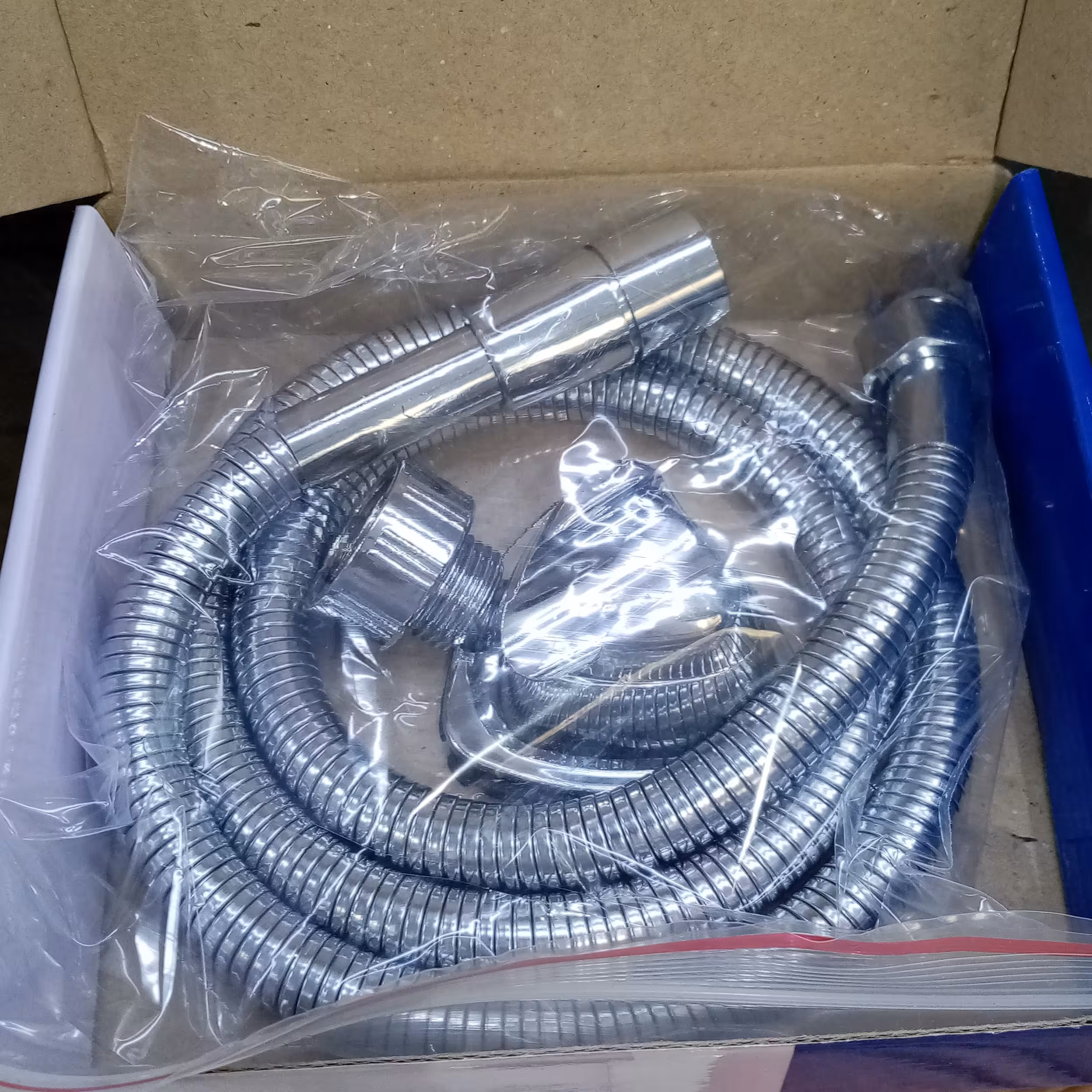 شلنگ توالت استیل کروم.قطعات برنجی و فلزی