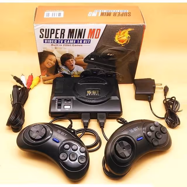 خرید کنسول سگا Sega SUPER MINI MD همراه دو دسته با بهترین قیمت