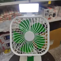 پنکه شارژی چراغ دار مدل 1