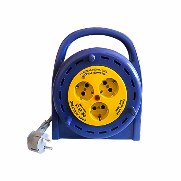 سه خانه برق ریلی ارت دار پارت مدل 535 کابل 10 متر