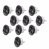 مبدل برق 3 به 2 گلکسی بسته  10 عددی