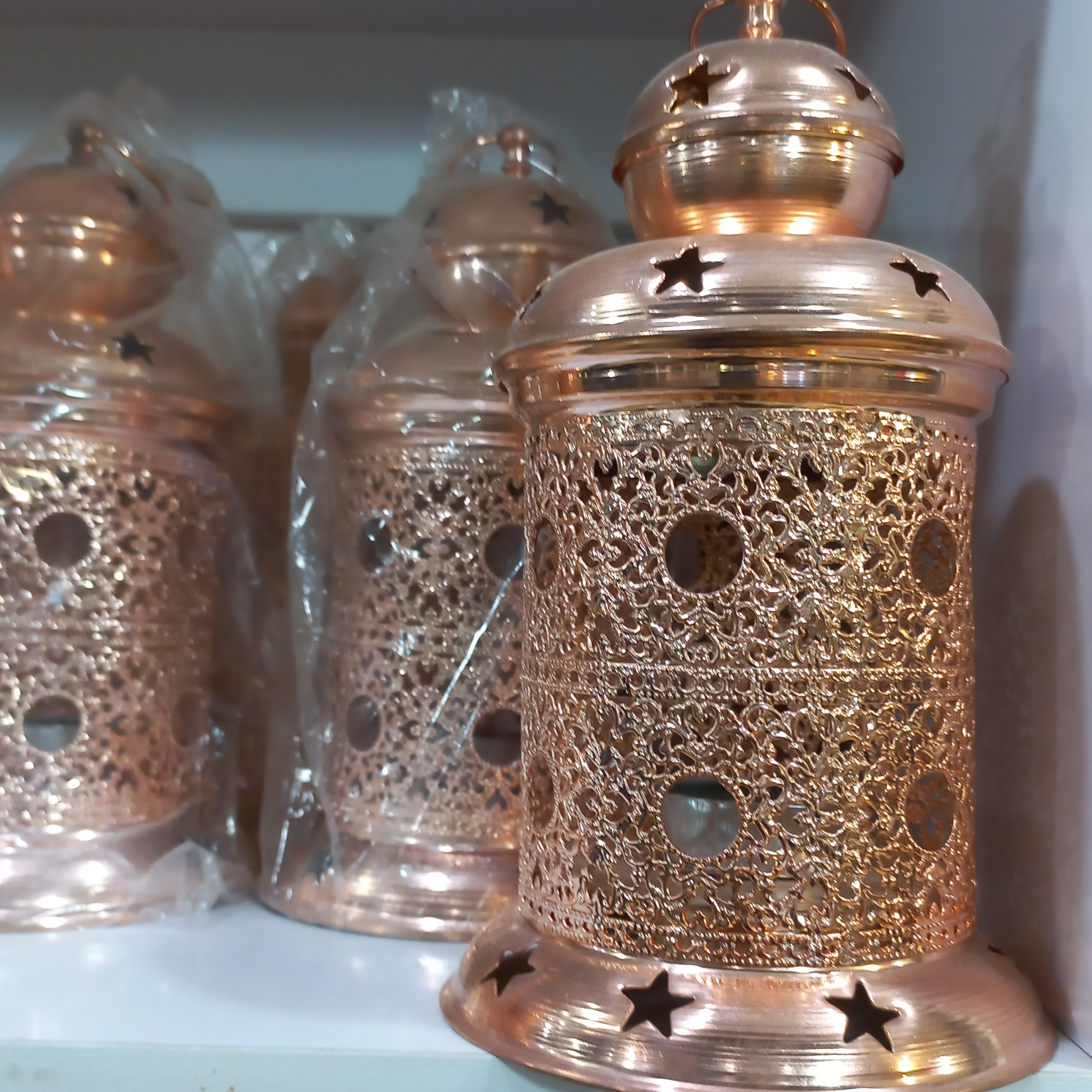 چراغ شمعی بلند کامل فلزی