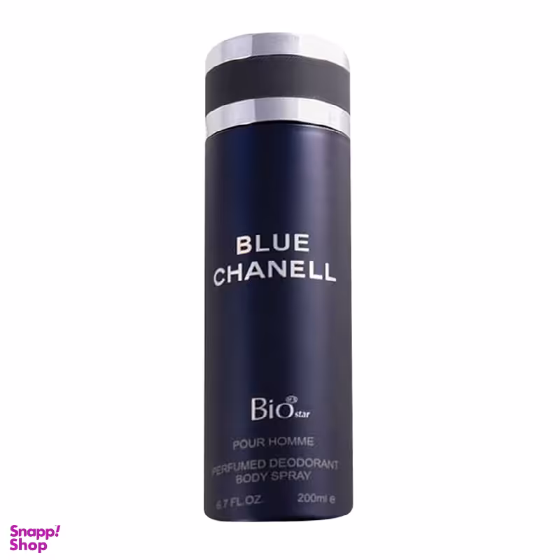 اسپری مردانه بیواستار (Bio Star) مدل Blue Chanell حجم 200 میلی لیتر