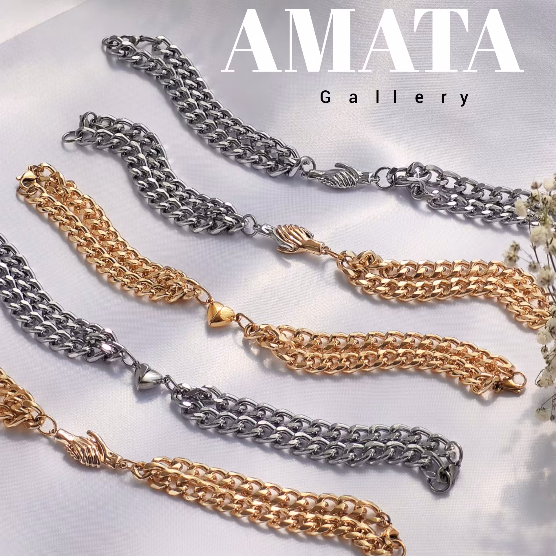 دستبند  ست  مگنتی  کارتیر 