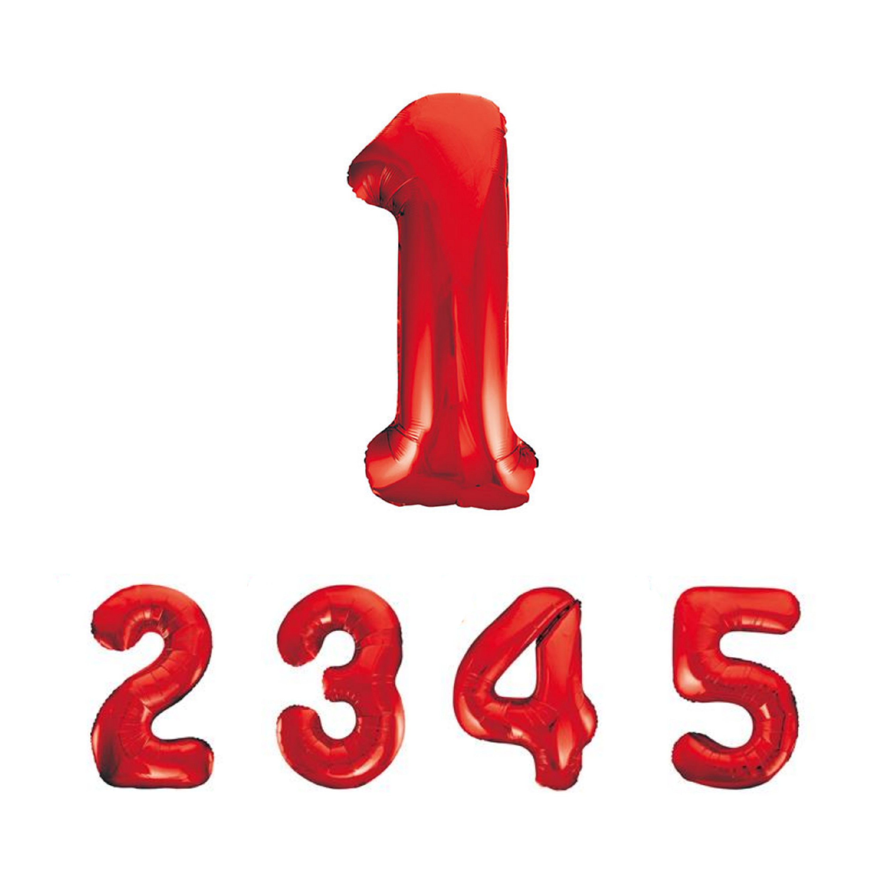 بادکنک فویلی اعداد 32 اینچ رنگ قرمز