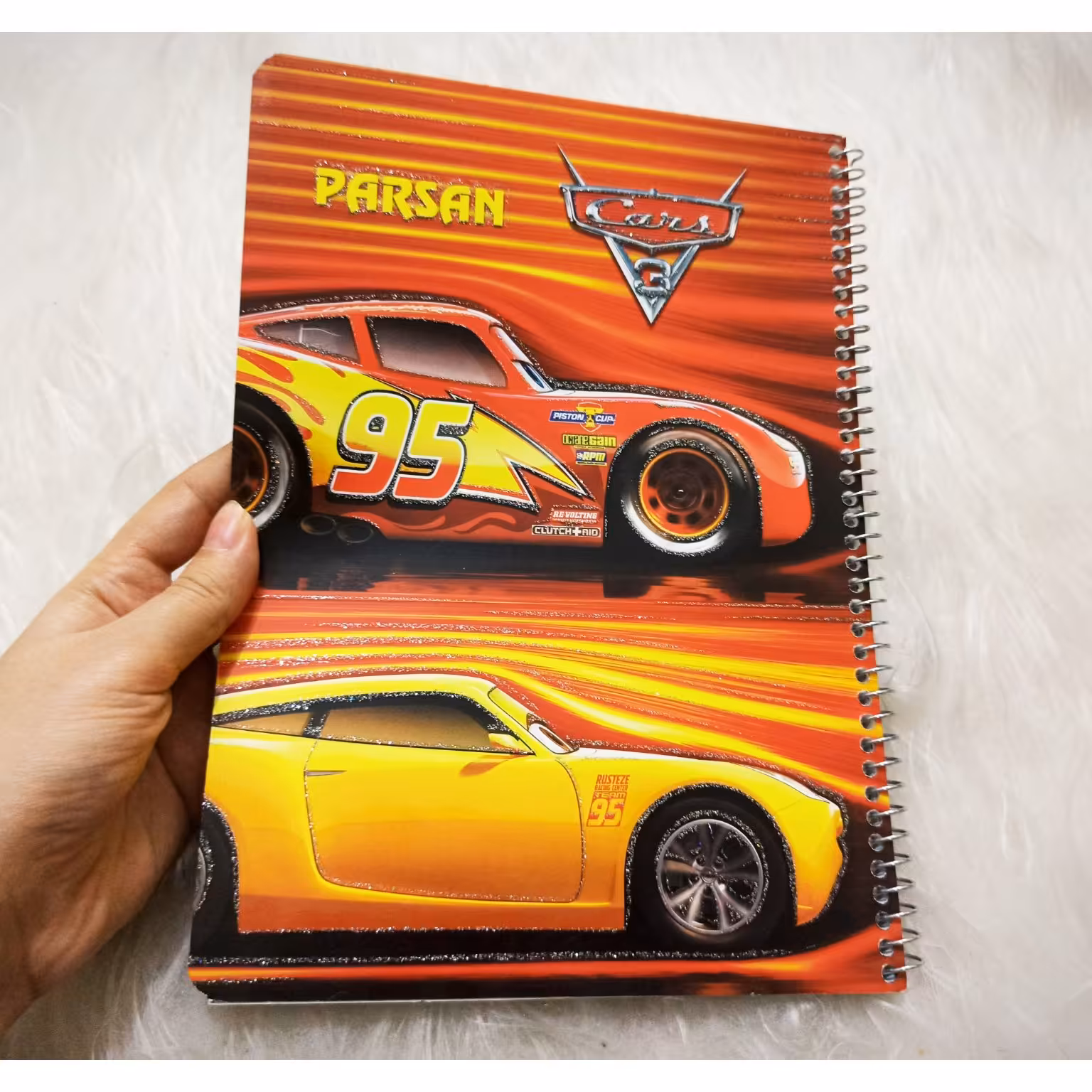 دفتر نقاشی، سیمی، 50برگ، سایز 23*17، طرح ماشین