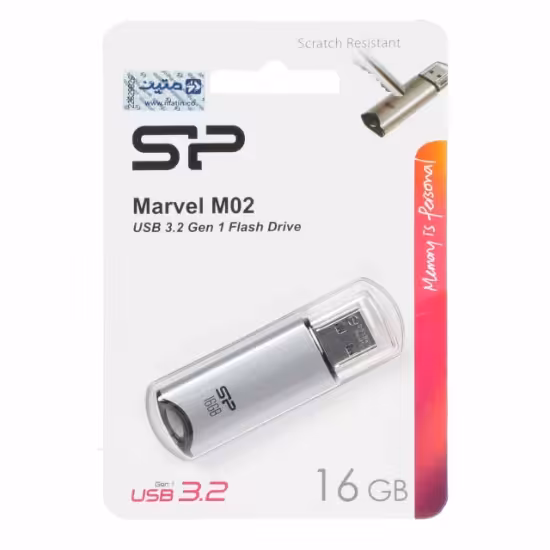 فلش مموری سیلیکون پاور مدل Marvel M02 USB3.2 ظرفیت16 گیگابایت