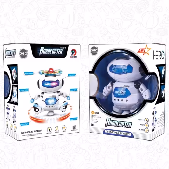 اسباب بازی ربات موزیکال و چراغدار  رباط چرخشی  ربات رقصنده 