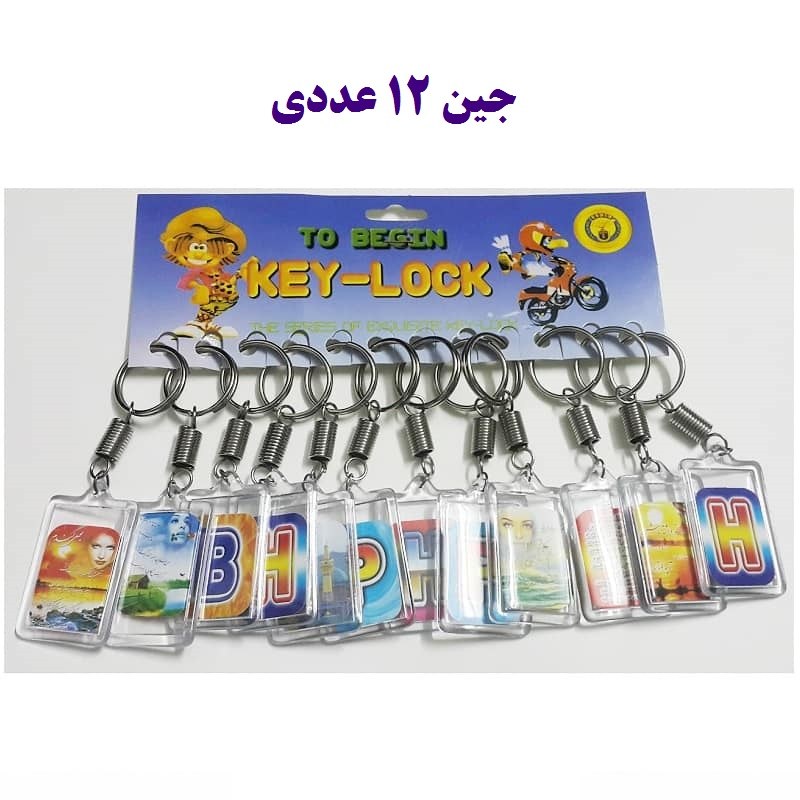 جاکلیدی قاب عکس دار مدل A قابلیت تعویض عکس جین 12 عددی