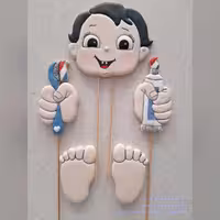 کوکی دکوراتیو رویال آیسینگ طرح تم دندونی