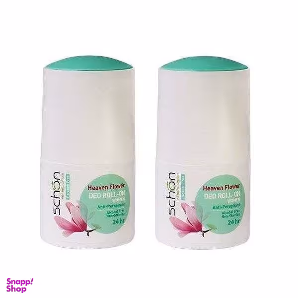 رول ضد تعریق زنانه شون (Schon) مدل Heaven Flower حجم 50 میلی‌لیتر مجموعه 2 عددی