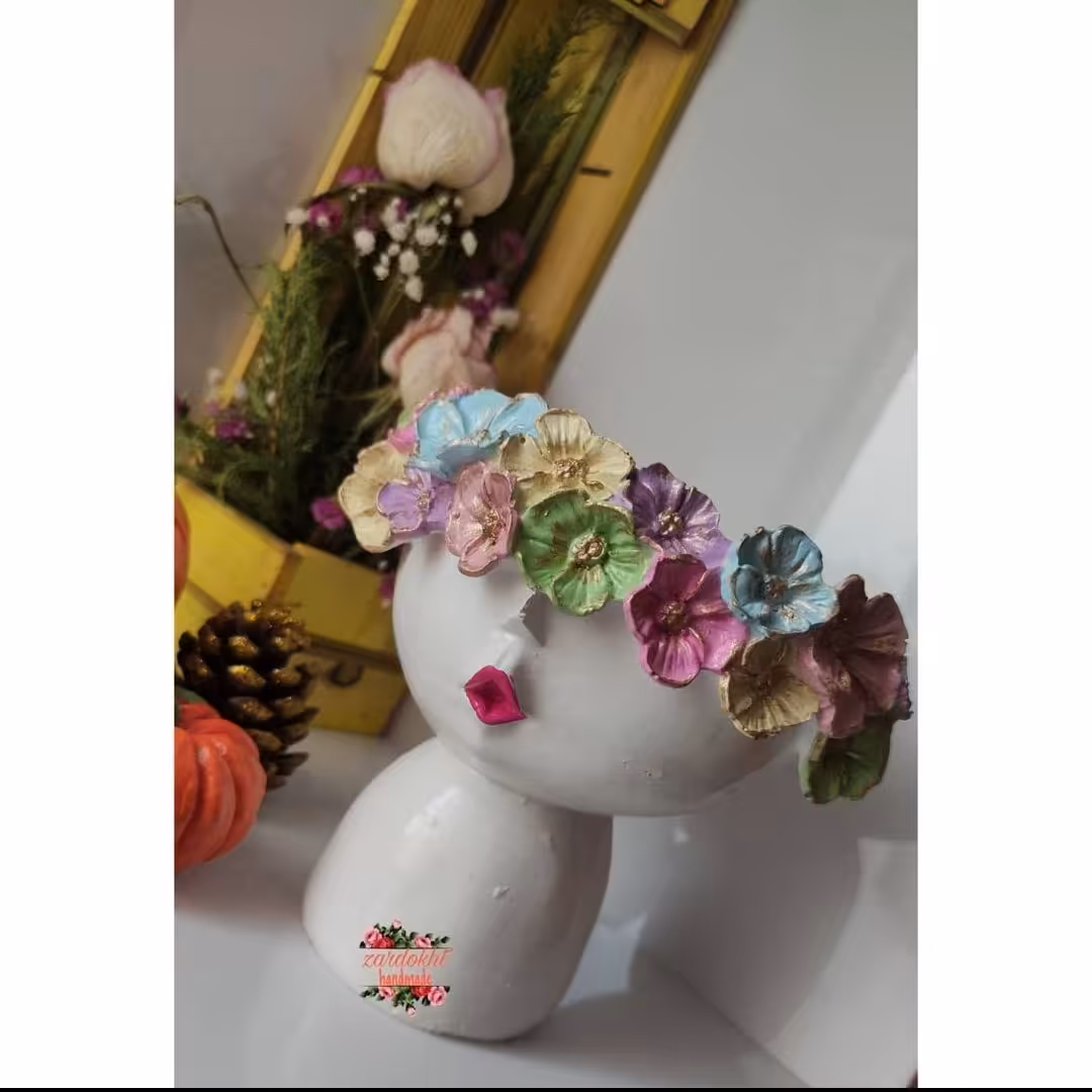 گلدان دختر گل به سر