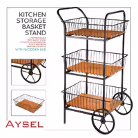 جای سیب زمینی پیاز 3طبقه مدل آیسان آیسل1108