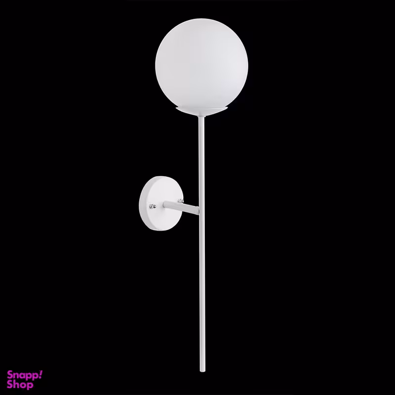 لوستر دیواری یک شعله چشمه نور مدل AB1235/1-WT