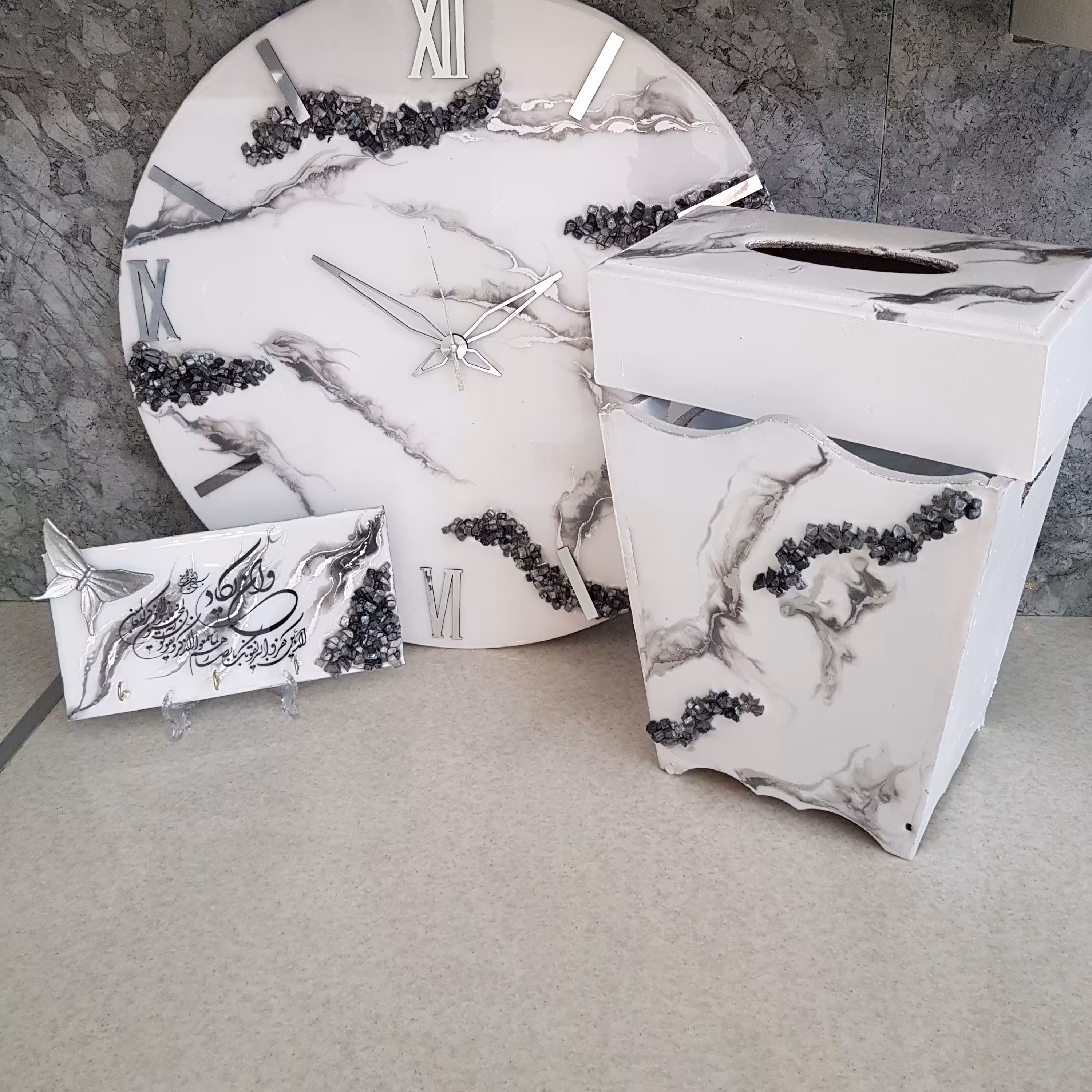 ست ساعت و جاکلیدی دستمال