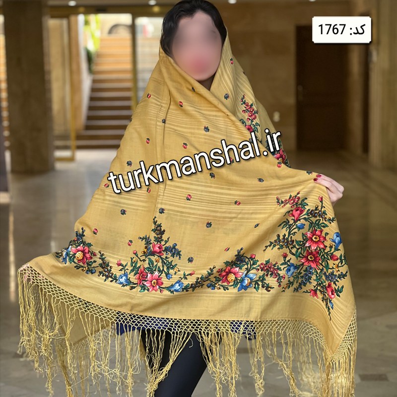 روسری ترکمن پشمی کد 1767