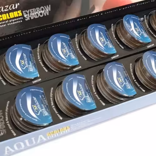 سایه ابرو گیاهی کد 3  رنگ قهوه ای تیره،محصول شرکت سیمازر دارای سیب سلامت