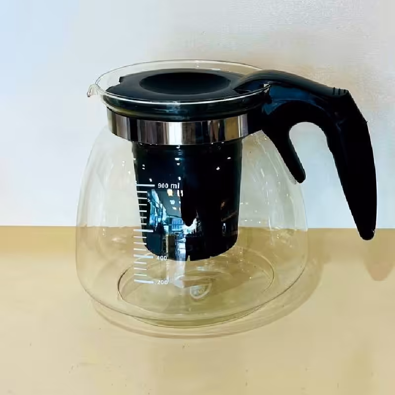 قوری پیرکس 1100 میل قابل استفاده با حرارت مستقیم در 2 رنگ سفید و مشکی